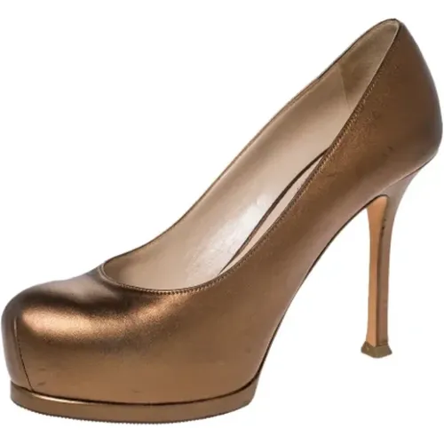 Pre-owned Pumps, female, , Size: 5 US Pre-owned Leather heels - Yves Saint Laurent Vintage - Modalova