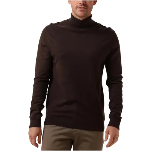 Brauner Rollkragenpullover Weste - Selected Homme - Modalova