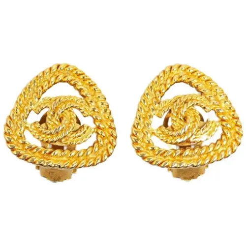 Pre-owned Jewellery, female, , Size: ONE SIZE Pre-owned Metal earrings - Chanel Vintage - Modalova