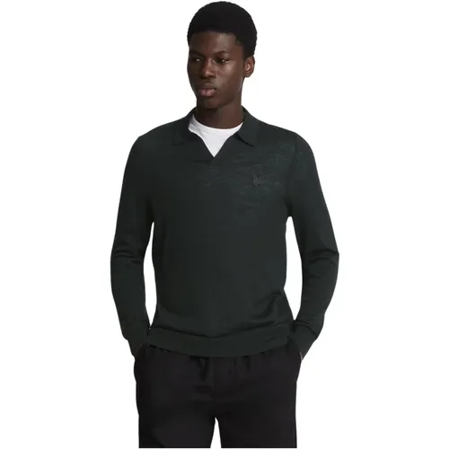 Merino-Kragenpullover mit Tonaleagle,Merino Collared Jumper mit Adler - Lyle & Scott - Modalova