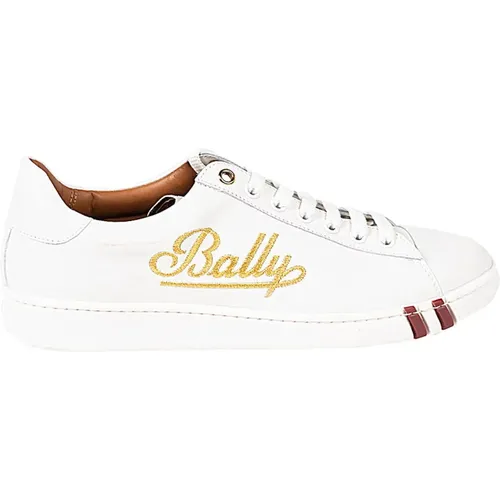 Sneakers, female, , Size: 6 US Branded Sneakers, High-Quality Leather, Rounded Toe - Bally - Modalova