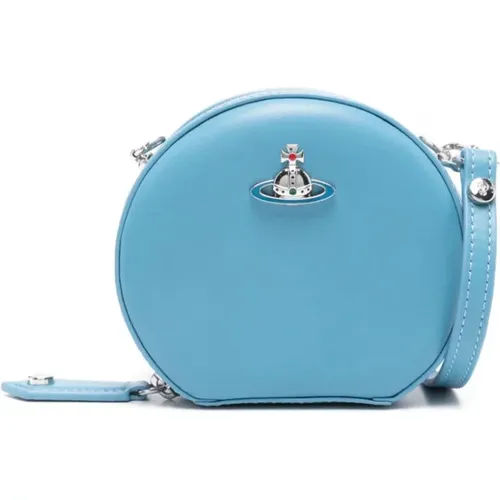 Mini Round Crossbody Bag Leather , female, Sizes: ONE SIZE - Vivienne Westwood - Modalova