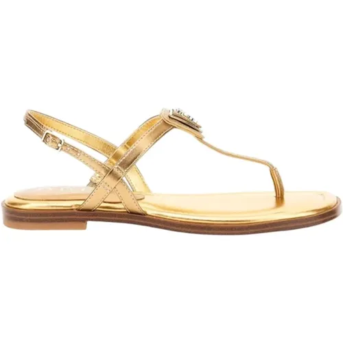 Flat Sandals, female, , Size: 10 US Bronze Casual Women's Sandals - Guess - Modalova
