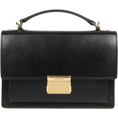 Leather Handbag with Flap Closure , female, Sizes: ONE SIZE - Golden Goose - Modalova