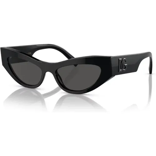 Schwarze/Dunkelgraue Sonnenbrille,Weiße/Dunkelgraue Sonnenbrille - Dolce & Gabbana - Modalova