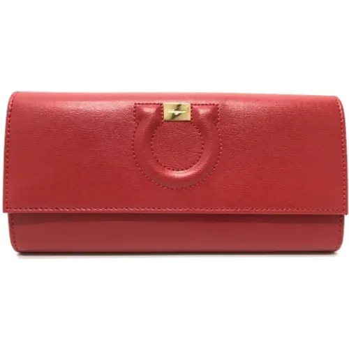 Pre-owned Wallets, female, , Size: ONE SIZE Pre-owned Leather wallets - Salvatore Ferragamo Pre-owned - Modalova