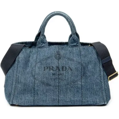 Pre-owned Tote Bags, female, , Size: ONE SIZE Pre-owned Canvas prada-bags - Prada Vintage - Modalova