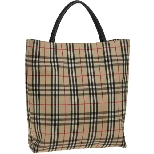 Pre-owned Tote Bags, female, , Size: ONE SIZE Pre-owned Canvas handbags - Burberry Vintage - Modalova