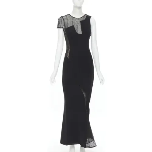 Pre-owned Silk dresses , female, Sizes: S - Versace Pre-owned - Modalova