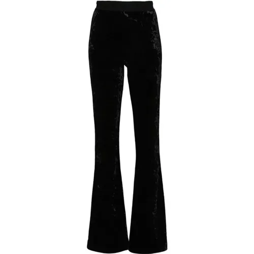 Wide Leg Logo Waistband Trousers , female, Sizes: XS, 2XS, S - Versace Jeans Couture - Modalova