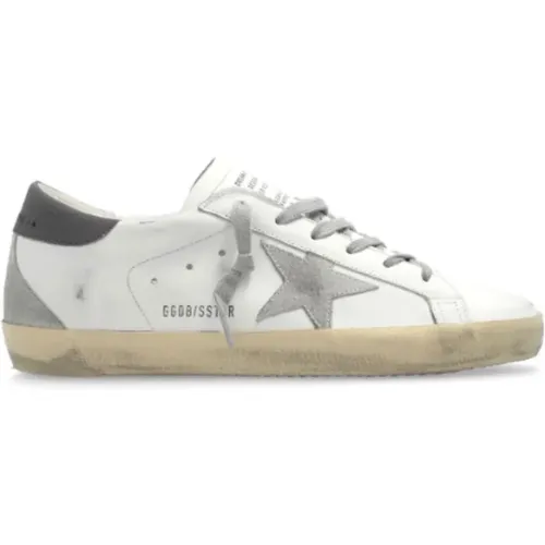 Vintage Weiße Ledersneakers mit Stern , Damen, Größe: 35 EU - Golden Goose - Modalova