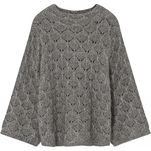 Turtle Knit Pullover mit weiten Ärmeln , Damen, Größe: M - Gustav - Modalova