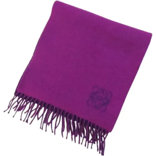 Pre-owned Scarves, female, , Size: ONE SIZE Pre-owned Wool Scarf - Loewe Pre-owned - Modalova
