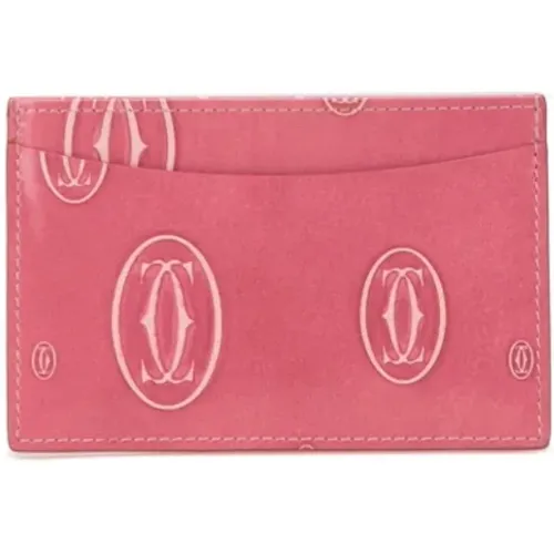 Pre-owned Wallets, female, , Size: ONE SIZE Pre-owned Leather wallets - Cartier Vintage - Modalova