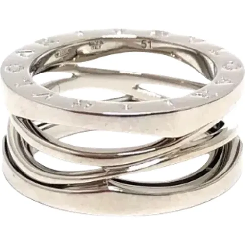 Pre-owned Jewellery, female, , Size: ONE SIZE Pre-owned White Gold rings - Bvlgari Vintage - Modalova