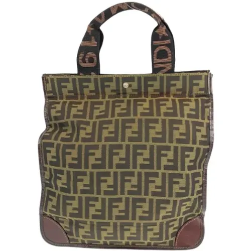 Pre-owned Tote Bags, female, , Size: ONE SIZE Pre-owned Canvas fendi-bags - Fendi Vintage - Modalova