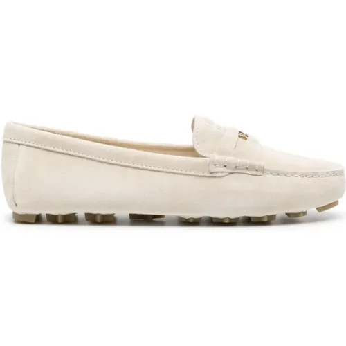 Flat Shoes with Penny Slot , female, Sizes: 2 1/2 UK - Miu Miu - Modalova