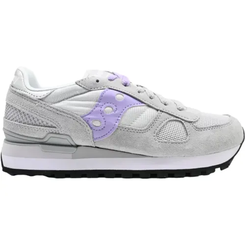 Grey Purple Shadow Sneakers , female, Sizes: 3 UK, 5 UK, 5 1/2 UK, 6 UK - Saucony - Modalova