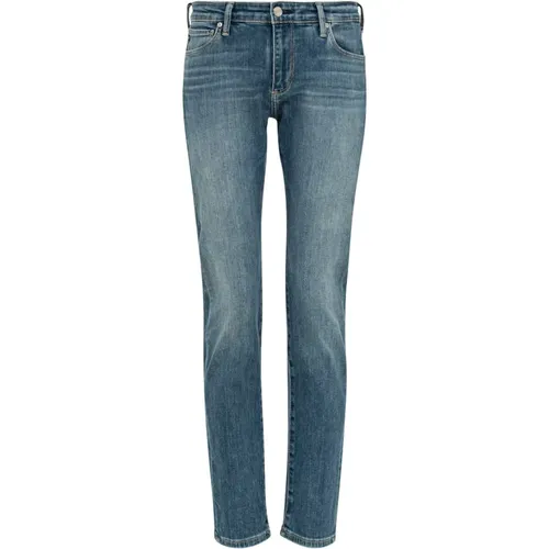 Medium Indigo Tapered Knöchel Jeans , Damen, Größe: W26 - adriano goldschmied - Modalova
