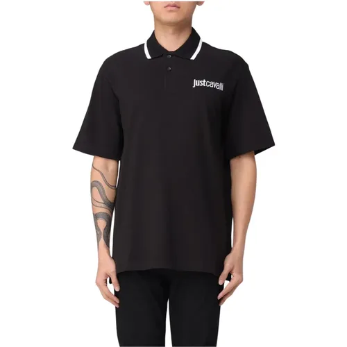 Polo Shirts, male, , Size: M Short Sleeve Polo Shirt - Just Cavalli - Modalova
