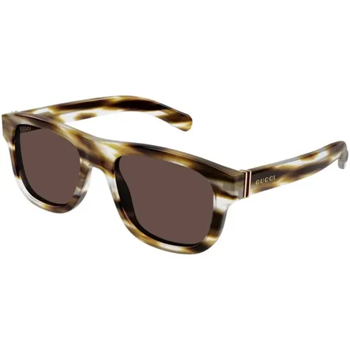 Sunglasses, male, , Size: 54 MM Brown Havana Sunglasses Gg1509S 003 - Gucci - Modalova