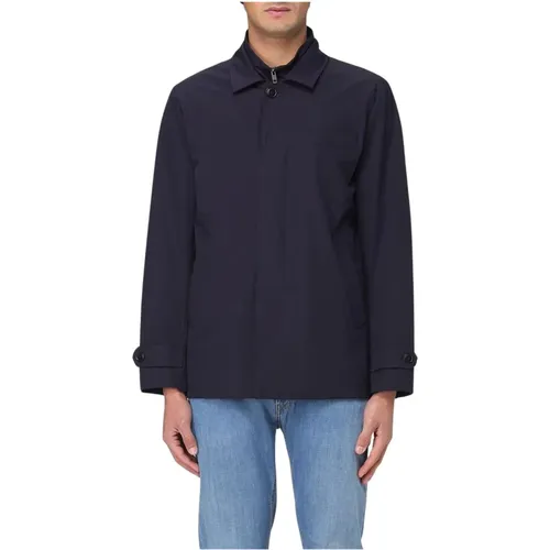 Light Jackets, male, , Size: M Lightweight Collared Jacket - Fay - Modalova