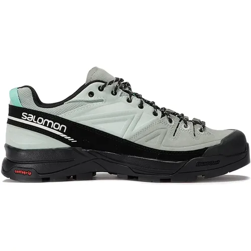 Sneakers, male, , Size: 8 1/2 US Black Suede X-Alp LTR Sneakers - Salomon - Modalova