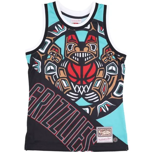 Sleeveless Tops, male, , Size: S Grizzlies Basketball Tank Top - Mitchell & Ness - Modalova