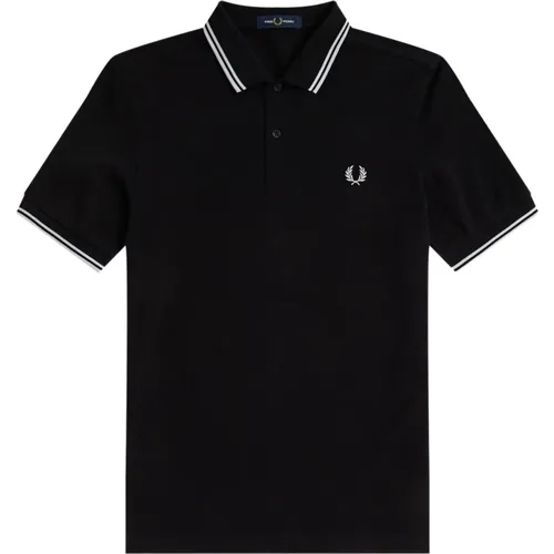 Polo Shirts, male, , Size: XS Double Stripe Polo Shirt M3600 - Fred Perry - Modalova