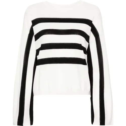Striped Knit Sweater Black , female, Sizes: L, S, M, XS - Twinset - Modalova