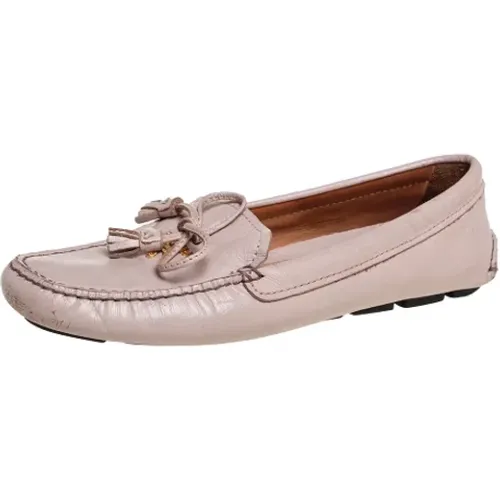 Pre-owned Flats, female, , Size: 8 US Pre-owned Leather flats - Prada Vintage - Modalova