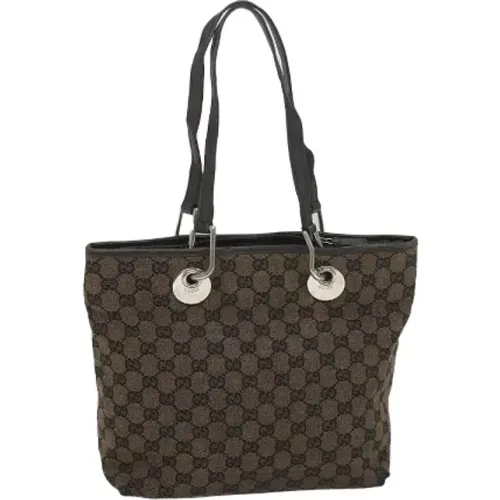 Pre-owned Tote Bags, female, , Size: ONE SIZE Pre-owned Canvas gucci-bags - Gucci Vintage - Modalova