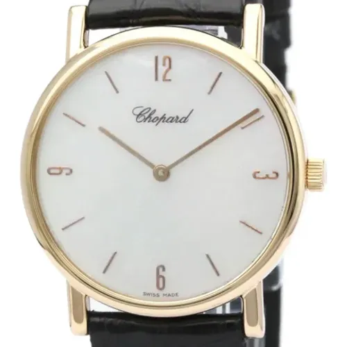 Pre-owned Watches, male, , Size: ONE SIZE Pre-owned Leather watches - Chopard Pre-owned - Modalova