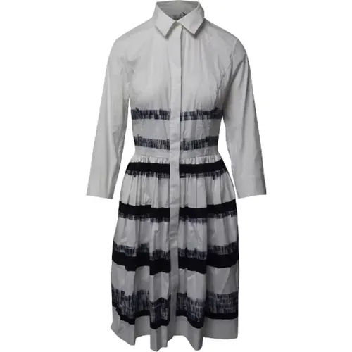 Pre-owned Cotton dresses , female, Sizes: M - Oscar De La Renta Pre-owned - Modalova