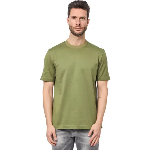 T-Shirts, male, , Size: 3XL T-shirt with Mercerized Cotton - Boss - Modalova