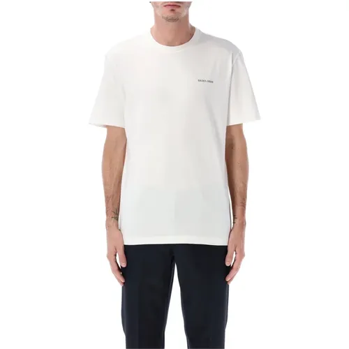 T-Shirts, male, , Size: L T-shirt Small Logo - Golden Goose - Modalova