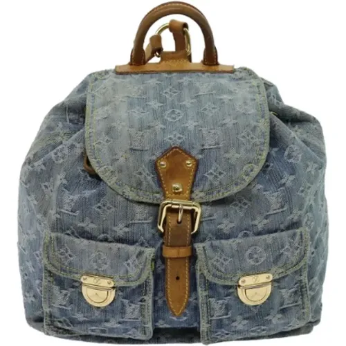 Pre-owned Backpacks, female, , Size: ONE SIZE Pre-owned Denim backpacks - Louis Vuitton Vintage - Modalova