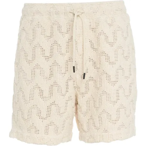 Casual Shorts, male, , Size: L Crochet Shorts for Men - OAS - Modalova