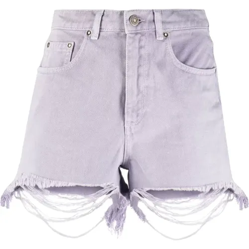 Bordeaux Denim Shorts , Damen, Größe: W27 - Golden Goose - Modalova