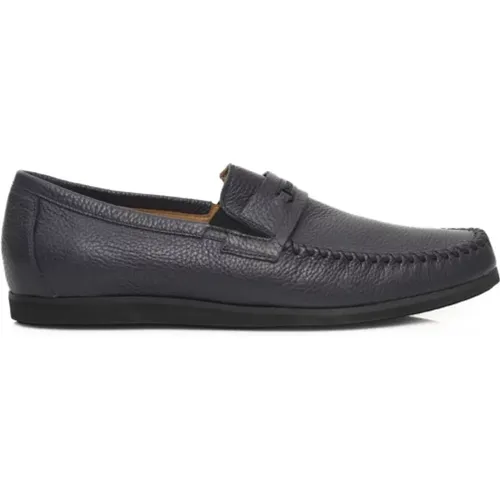 Men's Leather Loafers Rubber Sole , male, Sizes: 8 UK - Cerruti 1881 - Modalova