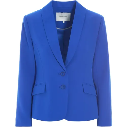 Elektrisch Blauer Blazer mit Schalkragen , Damen, Größe: XL - Dea Kudibal - Modalova