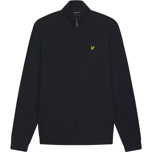 Cardigans, male, , Size: 2XL Zip Knitwear Jumper - Lyle & Scott - Modalova