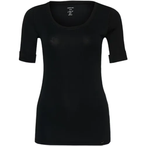 High-Quality Basic-Shirt Midnight 900 , female, Sizes: M, S, 2XL - Marc Cain - Modalova