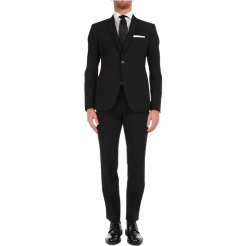 Wool Blazer Suit Set , male, Sizes: M - Armani - Modalova