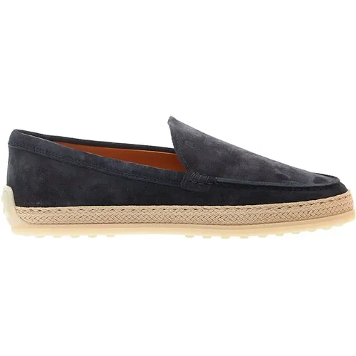 Suede Loafers with Rope , female, Sizes: 5 1/2 UK, 3 UK, 4 UK - TOD'S - Modalova