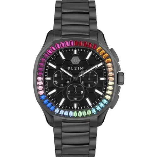 Watches, male, , Size: ONE SIZE Rainbow Chrono Watch for Men - Philipp Plein - Modalova