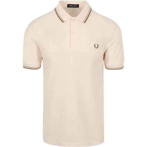 Polo Shirts, male, , Size: M Classic Double Stripe Polo Shirt - Fred Perry - Modalova