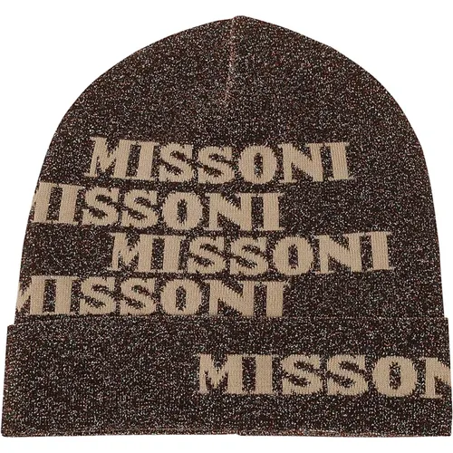 Beanies, female, , Size: ONE SIZE Chic Beanie Hat - Missoni - Modalova