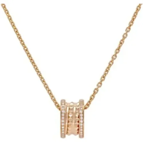 Pre-owned Jewellery, female, , Size: ONE SIZE Pre-owned Rose Gold necklaces - Bvlgari Vintage - Modalova