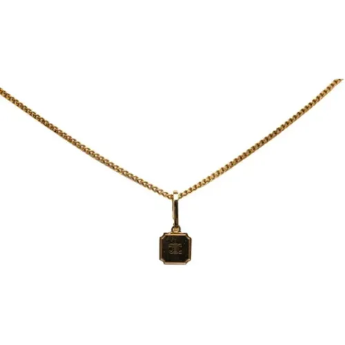 Pre-owned Jewellery, female, , Size: ONE SIZE Pre-owned Metal necklaces - Celine Vintage - Modalova